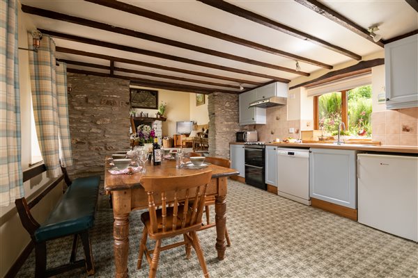 Spacious kitchen for family meals